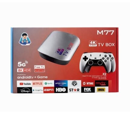 M77 TV Box Android Tv con 2 Controles