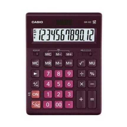 Calculadora de Mesa Casio GR-12C-WR Morado