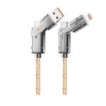 4 en 1 Lighted Zinc Alloy Charging Cable XO-NB276