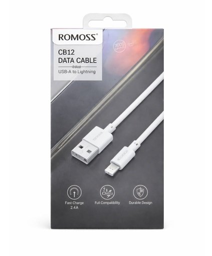 6958377507254 Romoss Cable CB12B USB A Lightning - Imagen 1