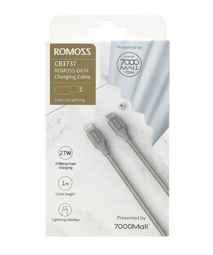 6958377521304 Cable Romoss CB1737 Type-C to Lightning - Imagen 1