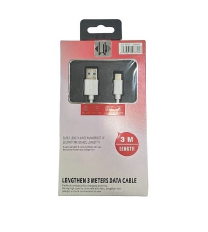 Cable Tipo-C 2.4a 3metro