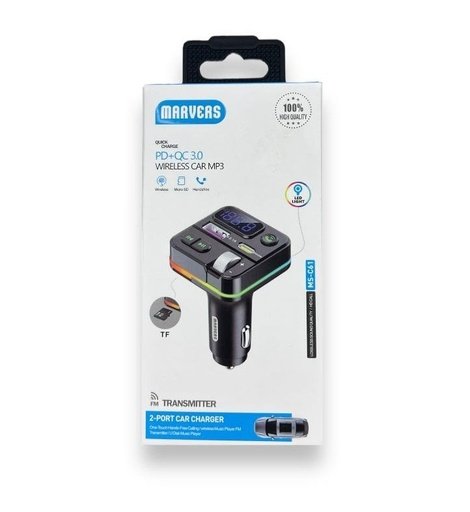 6972488612218 Wireless Car Mp3 pd+qc3.0 ms-c61 - Imagen 1
