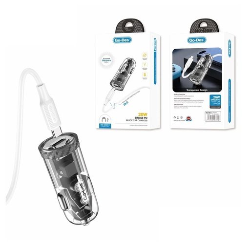 6972496467916 Go-Des Car Charger 20w DC-QC2011 - Imagen 1