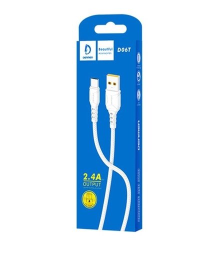 6973224870930 Cable USB-A A C Denmen D06T - Imagen 1