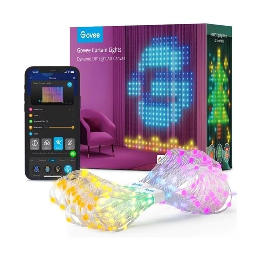 6974316994336 Govee Curtain Lights Dynamic DIY Light Art Canvas - Imagen 1