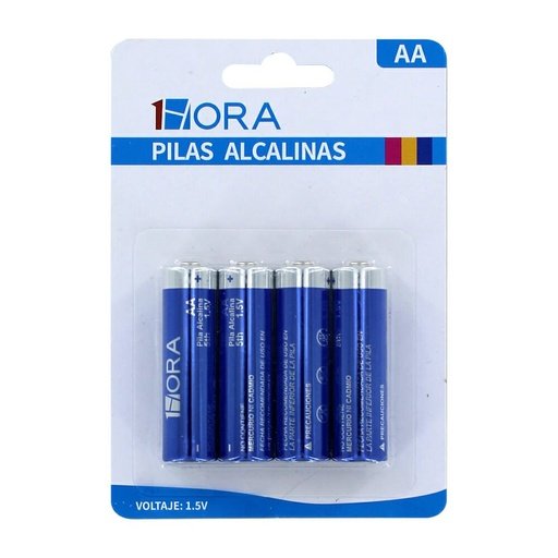 6974368772517 1Hora Pilas ALCALINAS AA/LR06 1.5V - Imagen 1