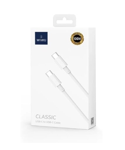 6976195091359 Wiwu Classic Usb-C to Usb-C Cable 100w - Imagen 1