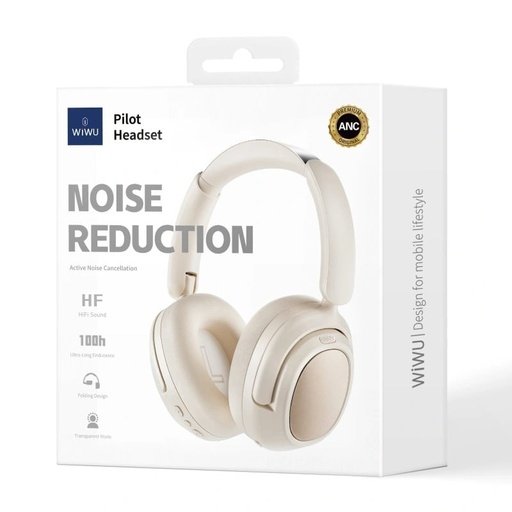6976195093698 WiWu Pilot Headset Noise Reduction White - Imagen 1