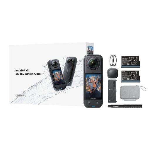 6977644761496 Insta360 X5 8K Action Cam Essentials Bundle - Imagen 1
