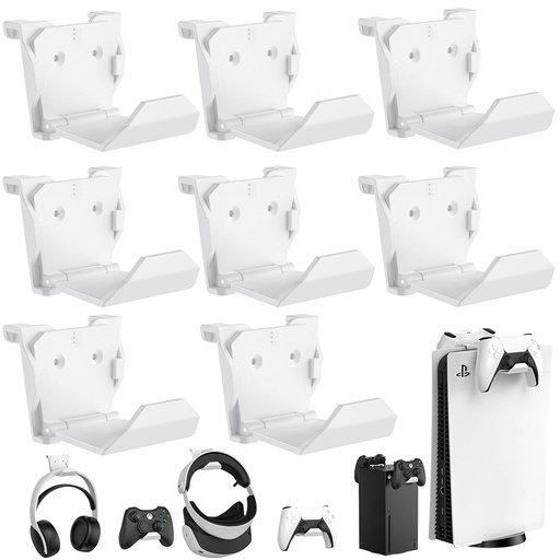 X0041T60JR Kunsluck Controller Wall Mount Holder 8 Pack White - Imagen 1