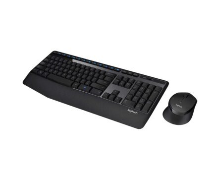 Logitech MK345 Combo De Teclado Y Ratón Inalámbricos Con Reposamuñecas Negro