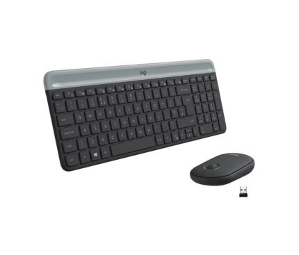 Logitech MK470 Teclado Y Mouse Inalámbricos Delgados Grafito Español