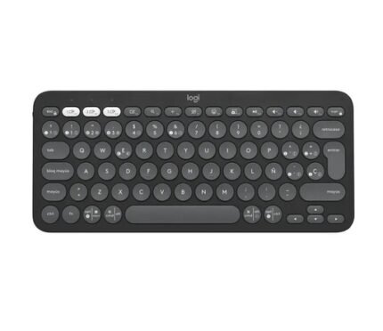 Teclado Pebble Keys 2 K380s Bluetooth Multidispositivo Negro