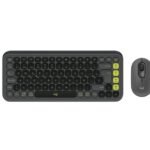 Pop Icon Combo combinación de Teclado y Mouse Bluetooth Negr