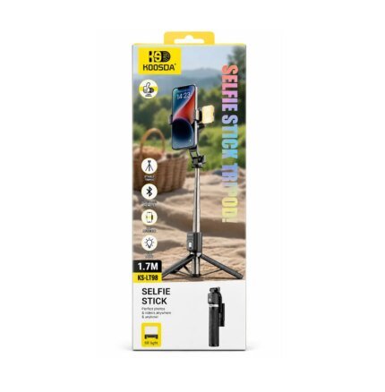 Selfie Stick Tripod Fill Light 1.7M Adjustable With Magnetic Remote