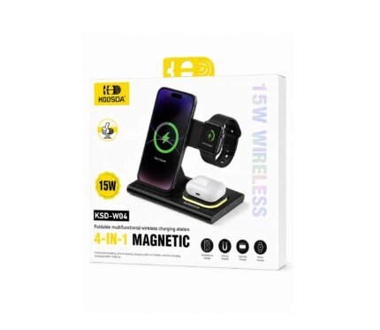 Cargador Inalámbrico Multifuncional 4 En 1 15W