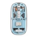 Wiwu Crystal Transparent Magict Wireless Mouse Blue