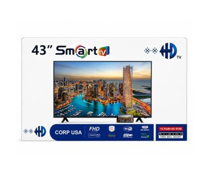 Smart TV Full HD 43 Pulgadas DVBT2 Con Marco Fino