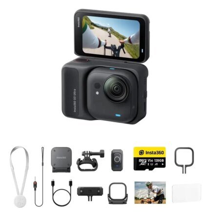 Insta360 GO Ultra 4K CAM Premium Cycling Bundle Black