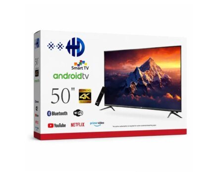Smart TV Full HD 50 Pulgadas 4K Android TV H50F1S Con Marco Fino
