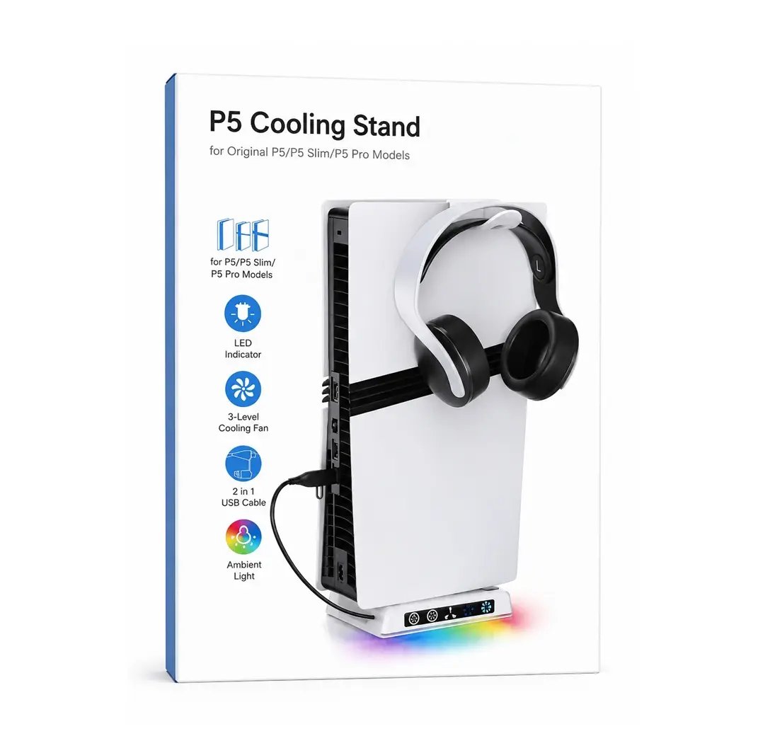odoo-P5390 P5 Cooling Stand For PS5/Slim And Pro VG-P5390X - Image 1