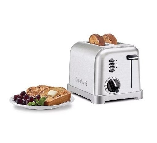 086279170736 Cuisinart 2 Slice Classic Metal Toaster Model CPT-160P1 - Imagen 1