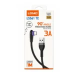 Cable Carga Rapida USB-A A Tipo-C En L 1M 3A LS561 TC