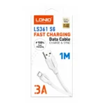 Cable USB-A A Micro-USB 1M 3A Blanco LS361 S6