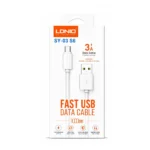 Cable USB-A A Micro-USB De 1M Blanco SY-03 S6