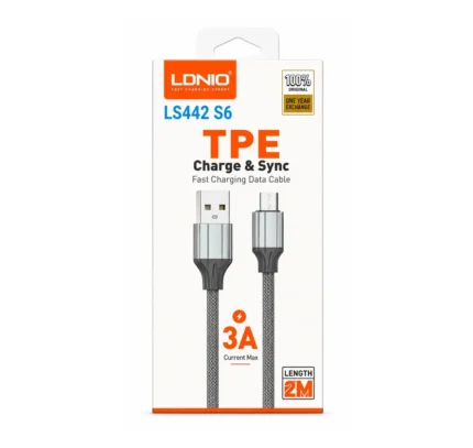 Cable Carga Rapida USB-A A Micro-USB 2M 3A LS442 S6