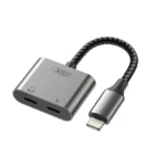 Adaptador De Audio Lightning 2xLightning Design NB-R258A Gris