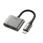 Adaptador De Audio Lightning 2xLightning Design NB-R258A Gris