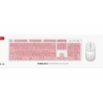 Teclado Y Ratón Inalámbricos 1200dpi Color Rosa XO-KB-05