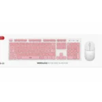 Teclado Y Ratón Inalámbricos 1200dpi Color Rosa XO-KB-05