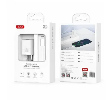 Cargador USB-C Charger Type-c to Type-C Cable 30W XO-L148