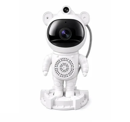 Lampara Astronauta Blanco Con Luces Y Control