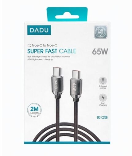 Type-C to Type-C Super Fast Cable 65W DC-C209 2 Metros