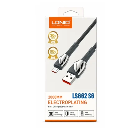 Cable Carga Rapida USB-A A Micro-USB 2M 30W LS662 S6