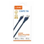 Cable USB-A A Micro-USB De 30W 2M Gold Plated LS692 S6