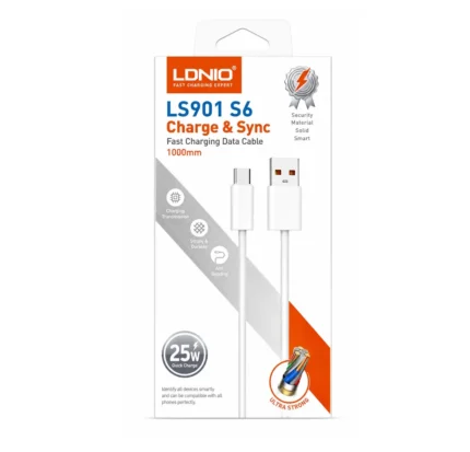 Cable USB-A A Micro-USB 25W 1M LS901 S6