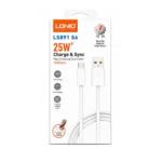 Cable De 25W USB-A A Micro-USB 1M Blanco LS891 S6