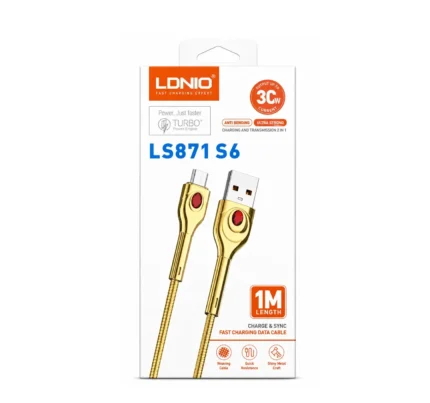 Cable De 30W USB-A A Micro-USB 1M Dorado LS871 S6