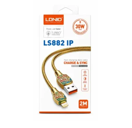 Cable De carga Rapida 30W 2M USB-A A Lightning LS882 IP