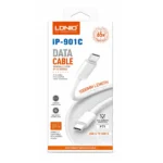 Cable Tipo-C A Tipo-C De Carga Rapida 65W Blanco 1M IP-901C