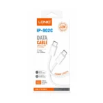 Cable De Carga Rapida Tipo-C A Tipo-C 65W 2M Blanco IP-902C