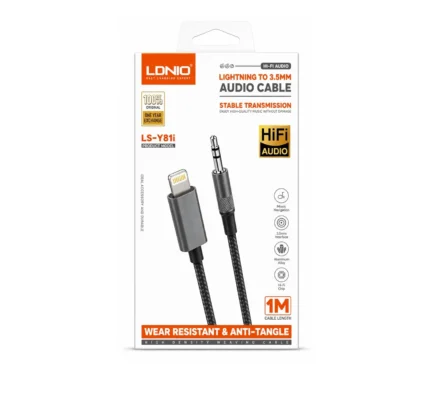 Cable Adaptador Lightning A 3.5mm 1M LS-Y81i