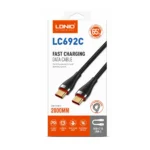Cable Tipo-C A Tipo-C De 65W 2M Negro LC692C