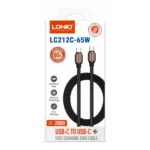 Cable Tipo-C A Tipo-C De Carga Rapida 65W 2M LC212C