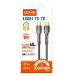 Cable Carga Rapida Tipo-C A Tipo-C 1M 65W LC651